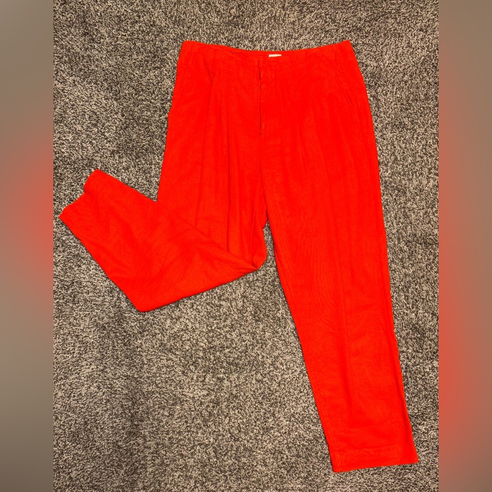 A New Day Red Tapered Trousers - size 10